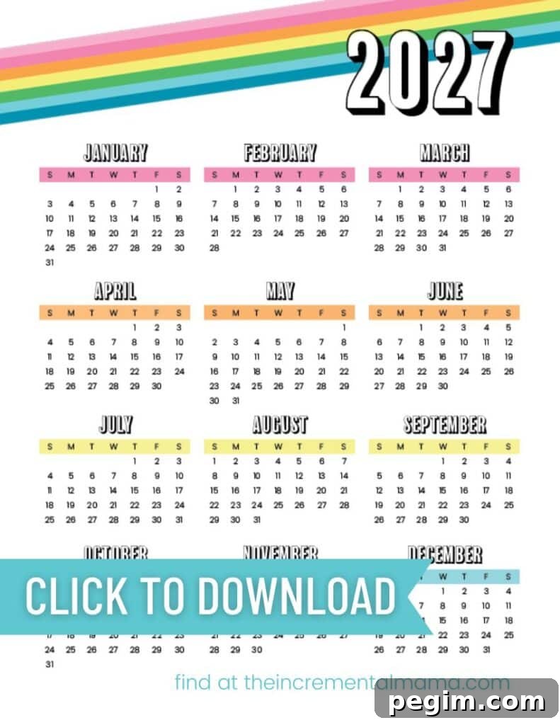 Free Printable One-Page Yearly Calendars 2025–2027 34 img 15184 33