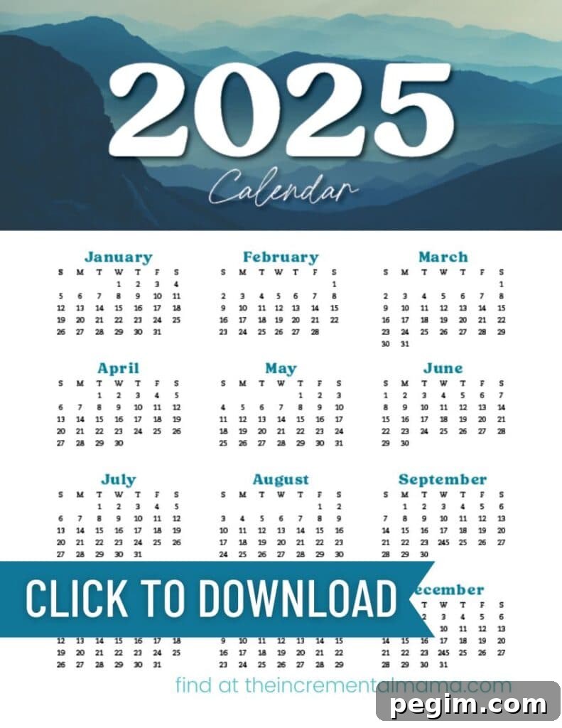 Free Printable One-Page Yearly Calendars 2025–2027 39 img 15184 38