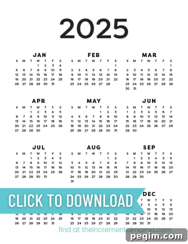 Free Printable One-Page Yearly Calendars 2025–2027 5 img 15184 4