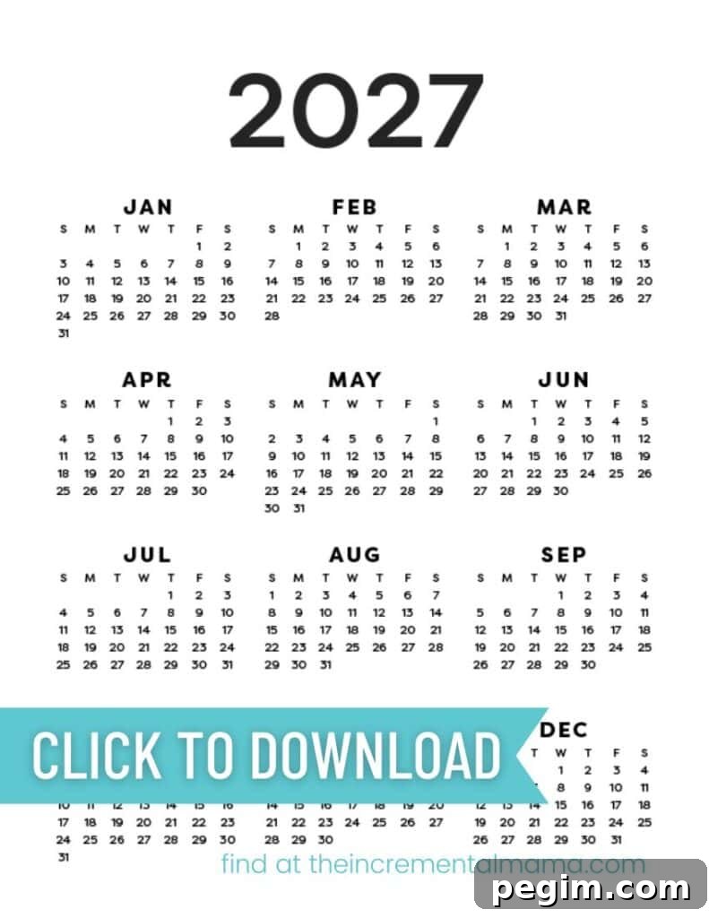 Free Printable One-Page Yearly Calendars 2025–2027 7 img 15184 6