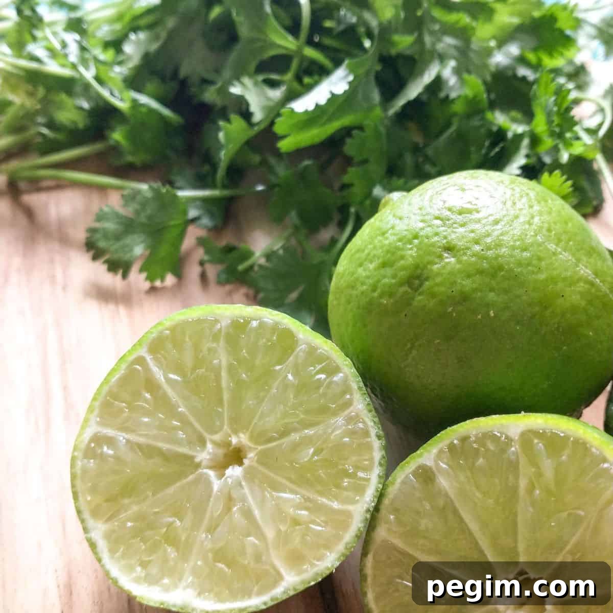 Ingredients for cilantro lime enchiladas.