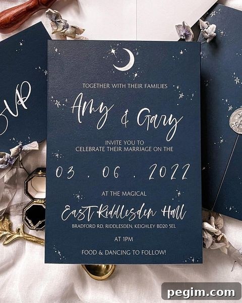 Starry Nights Fairytale Invitation