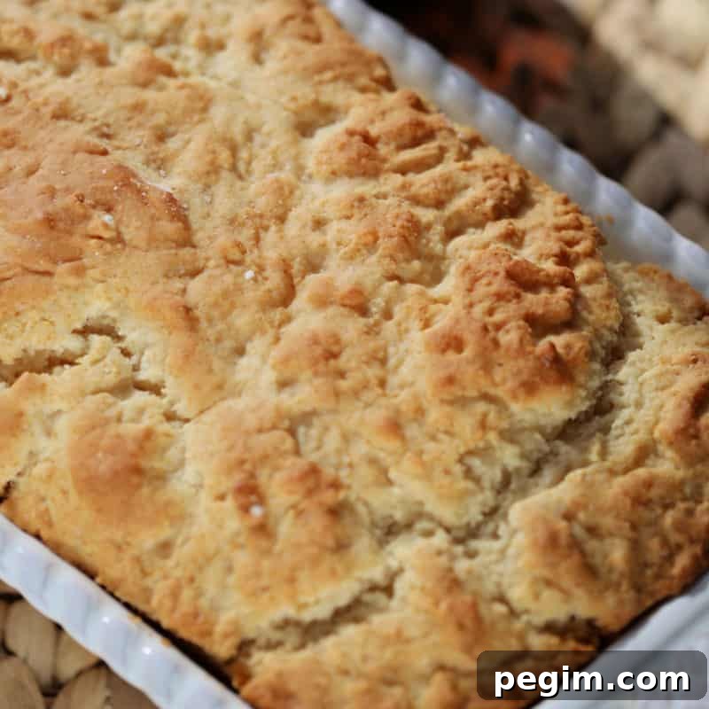 Pumpkin Beer Bread in a white baking dish