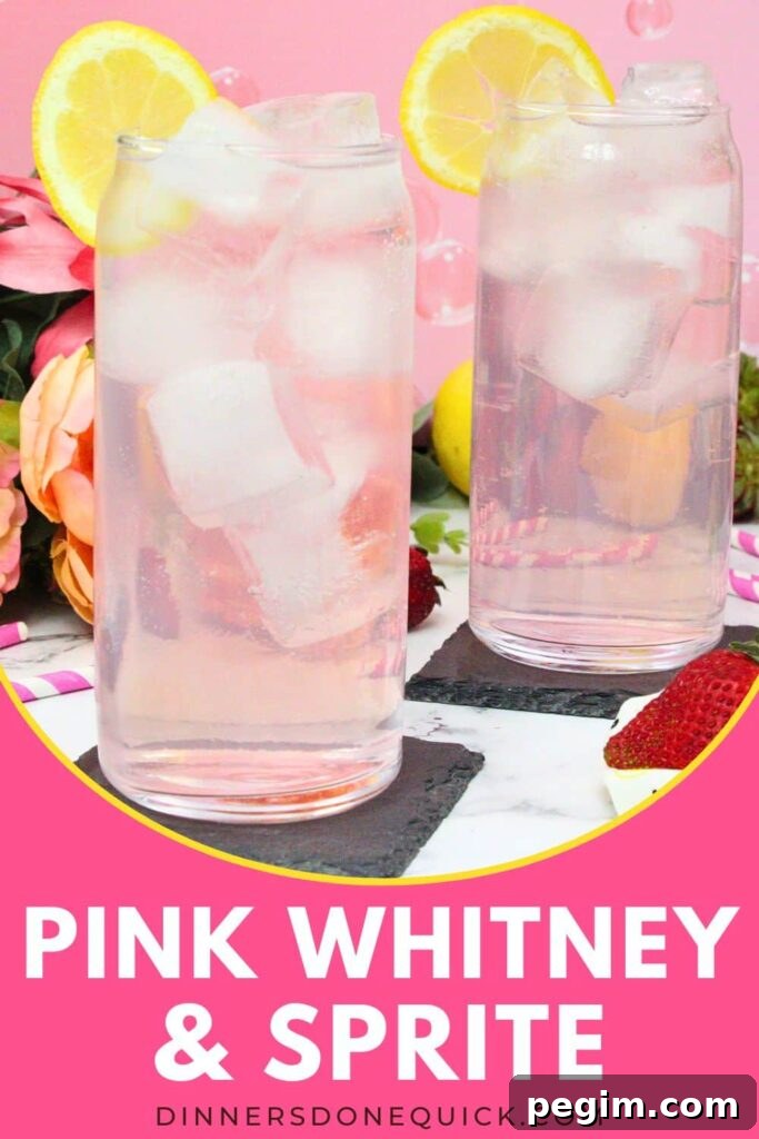 pink whitney and sprite cocktail recipe dinners done quick pinterest