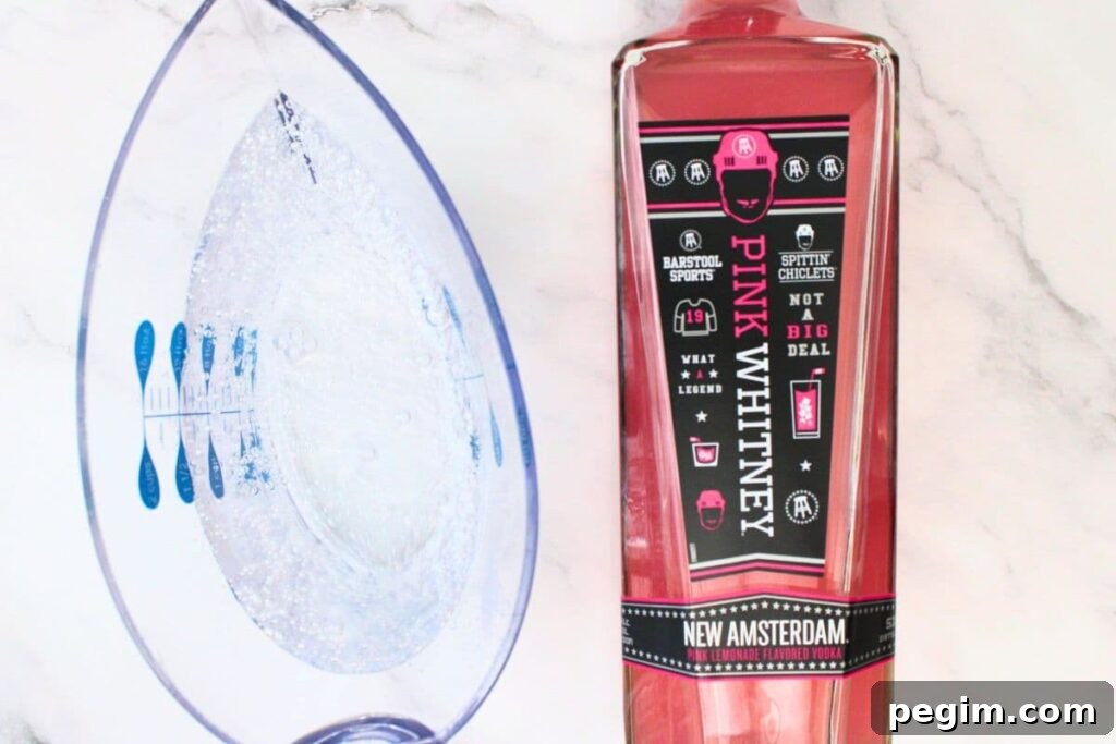 ingredients to make pink whitney and sprite