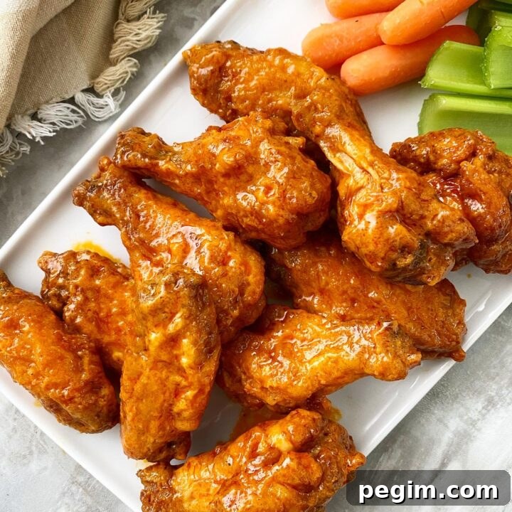 Image for Air Fryer Buffalo Chicken Wings + VIDEO