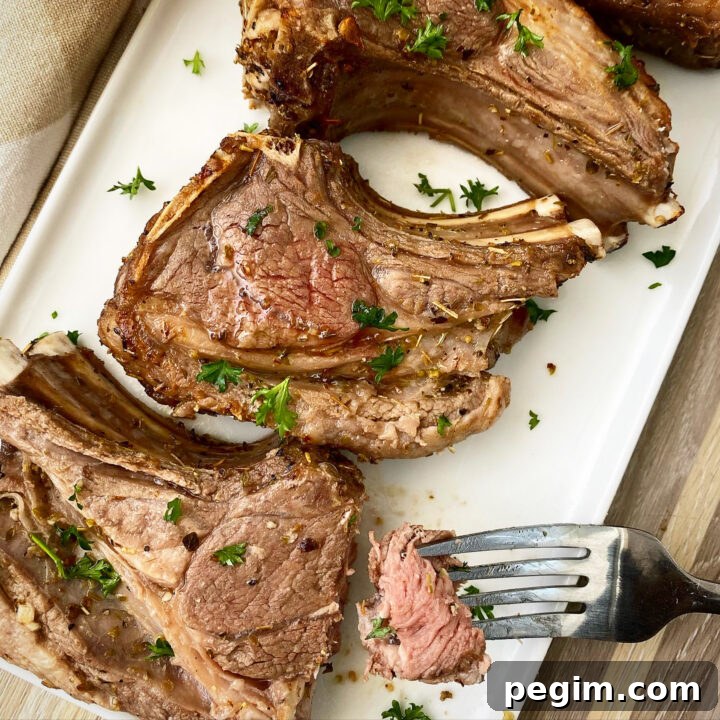 Image for Mediterranean Air Fryer Lamb Chops + VIDEO