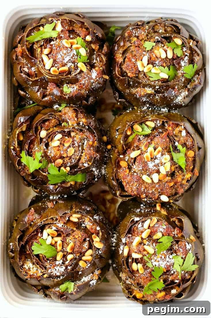 Grandma's Best Stuffed Artichokes are a vegetable side dish that will go with meat, fish or poultry