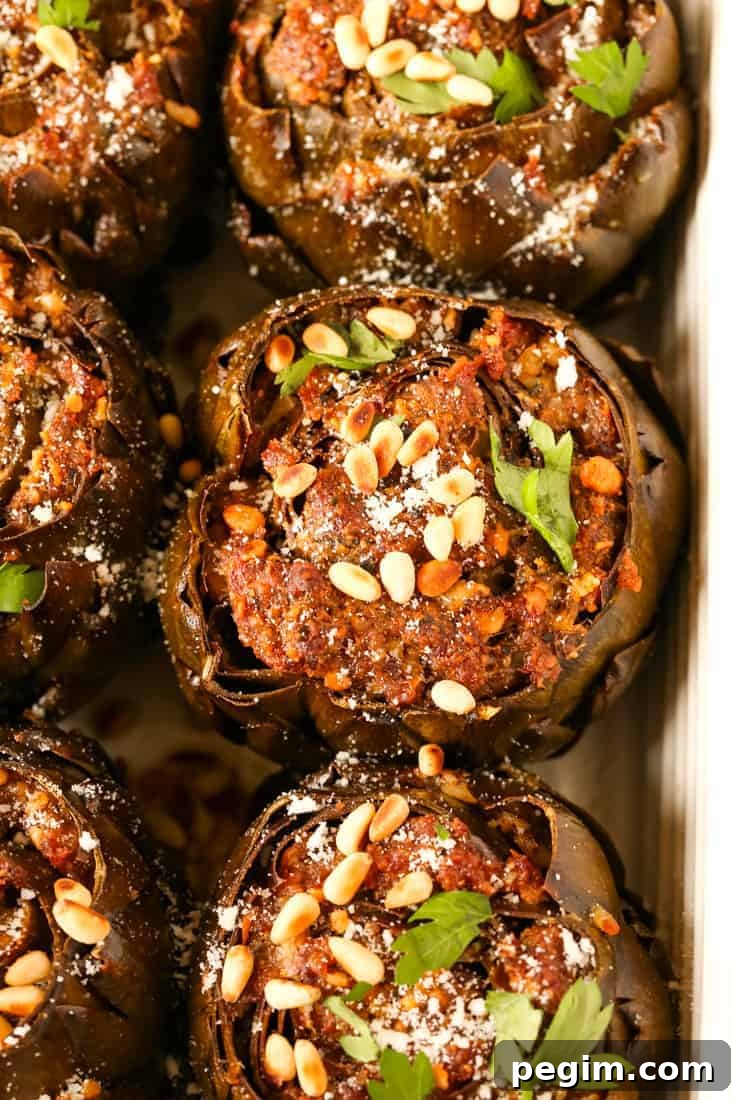 Grandma's Best Stuffed Artichokes are a vegetable side dish for the holidays