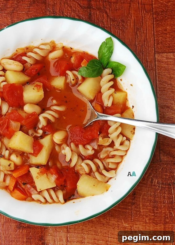 Slow Cooker Minestrone Soup, DF, GF, Soy, Wheat, Dairy, Egg & Peanut/Tree Nut Tree, Top 8 Free, Vegan option