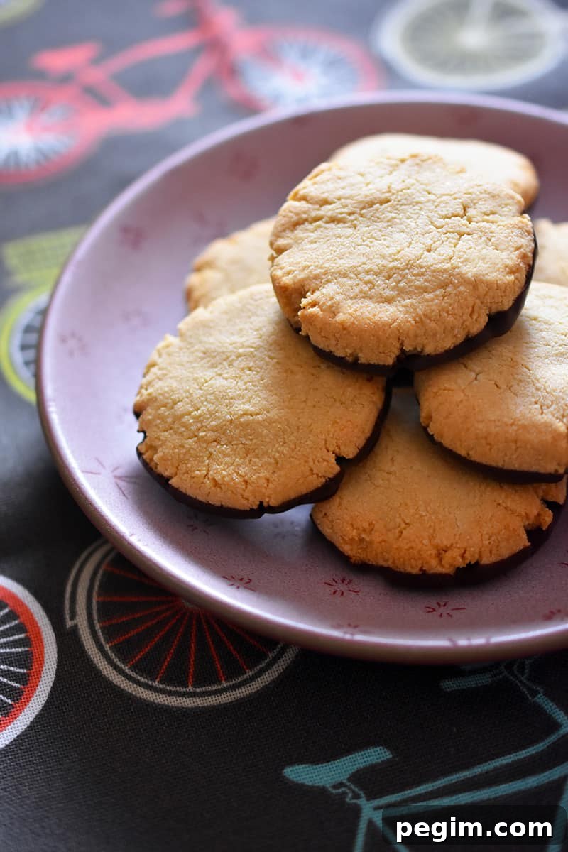 A pink plate topped with The World's Easiest Cookies