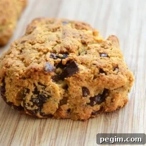 Grain-Free Dark Chocolate Cherry Scones