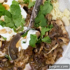 Moroccan chicken tagine with couscous