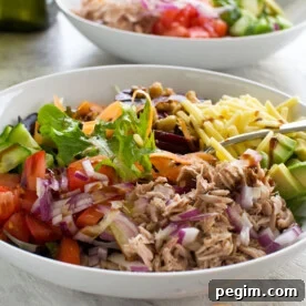 Tuna salad on a plate