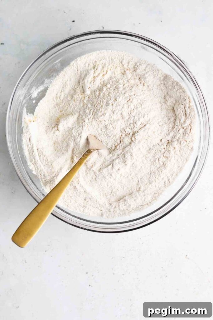cassava flour mixed with sea salt and garlic powder in a bowl with a fork