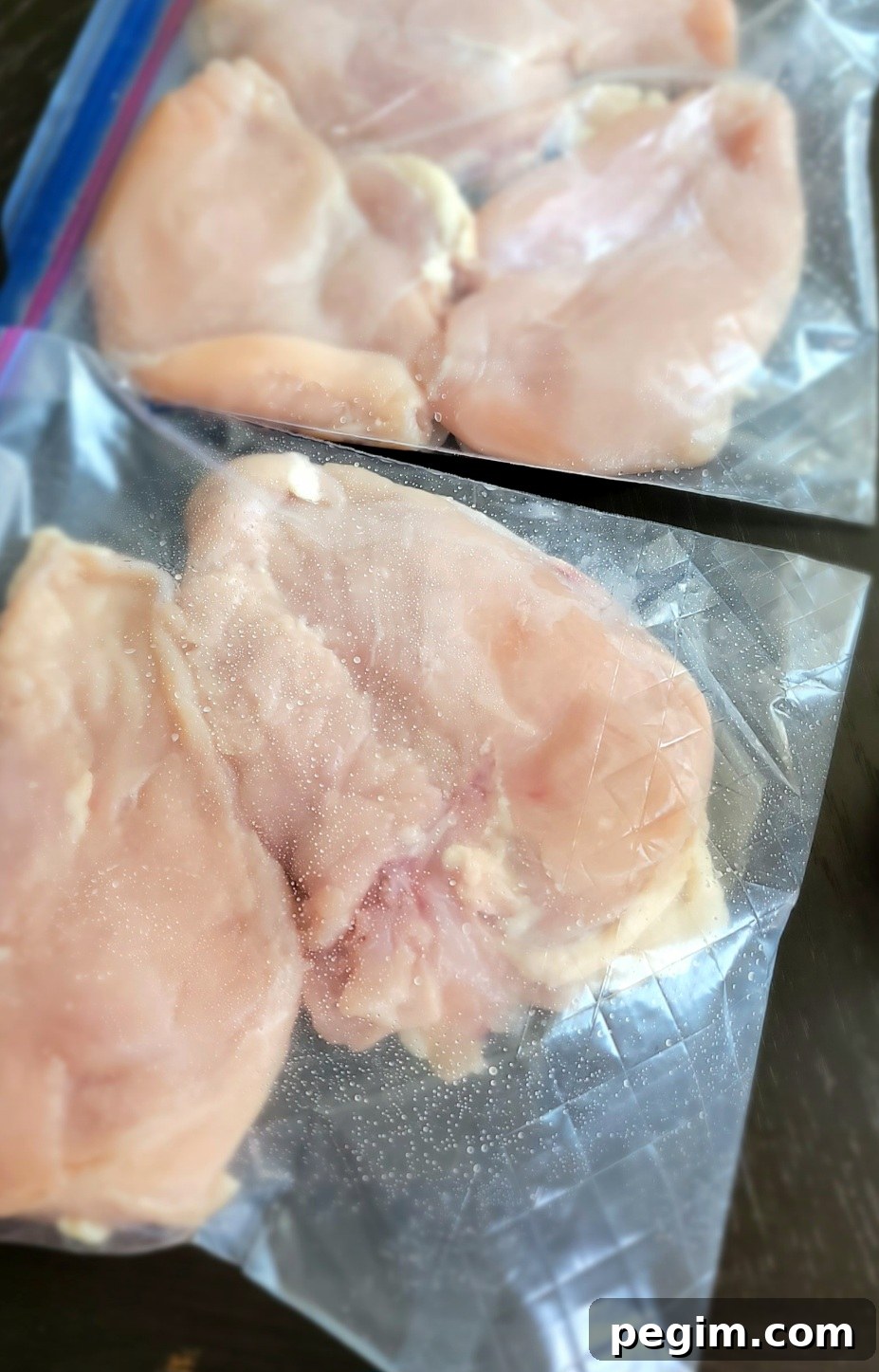 Pounded chicken breasts