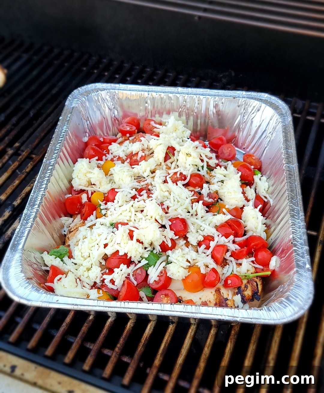 Bruschetta over chicken