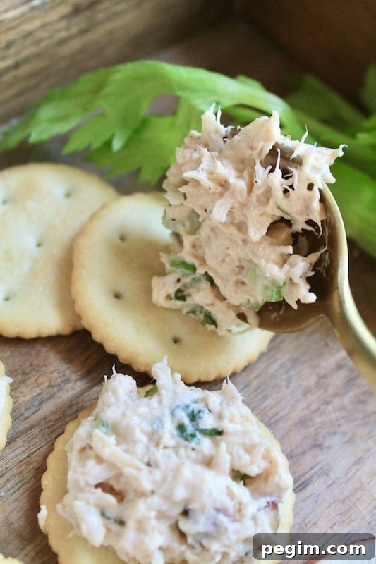 serve over crackers or make into a chicken salad sandwich