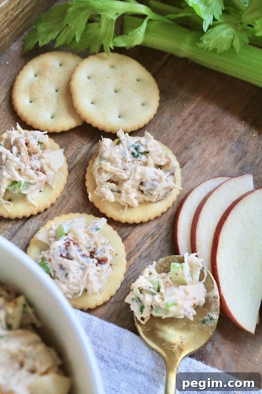 make this easy crunchy and creamy chicken salad anytime