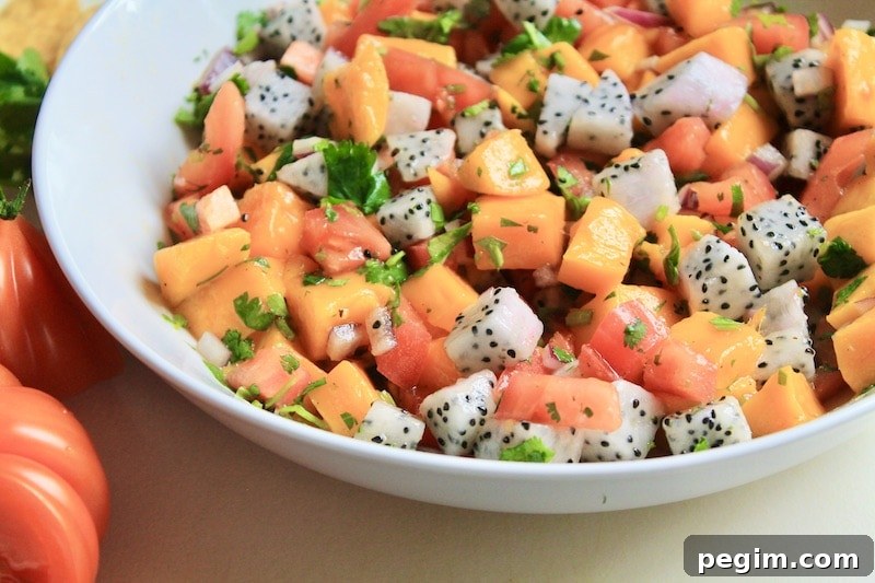 easy mango salsa recipe for fish or salmon