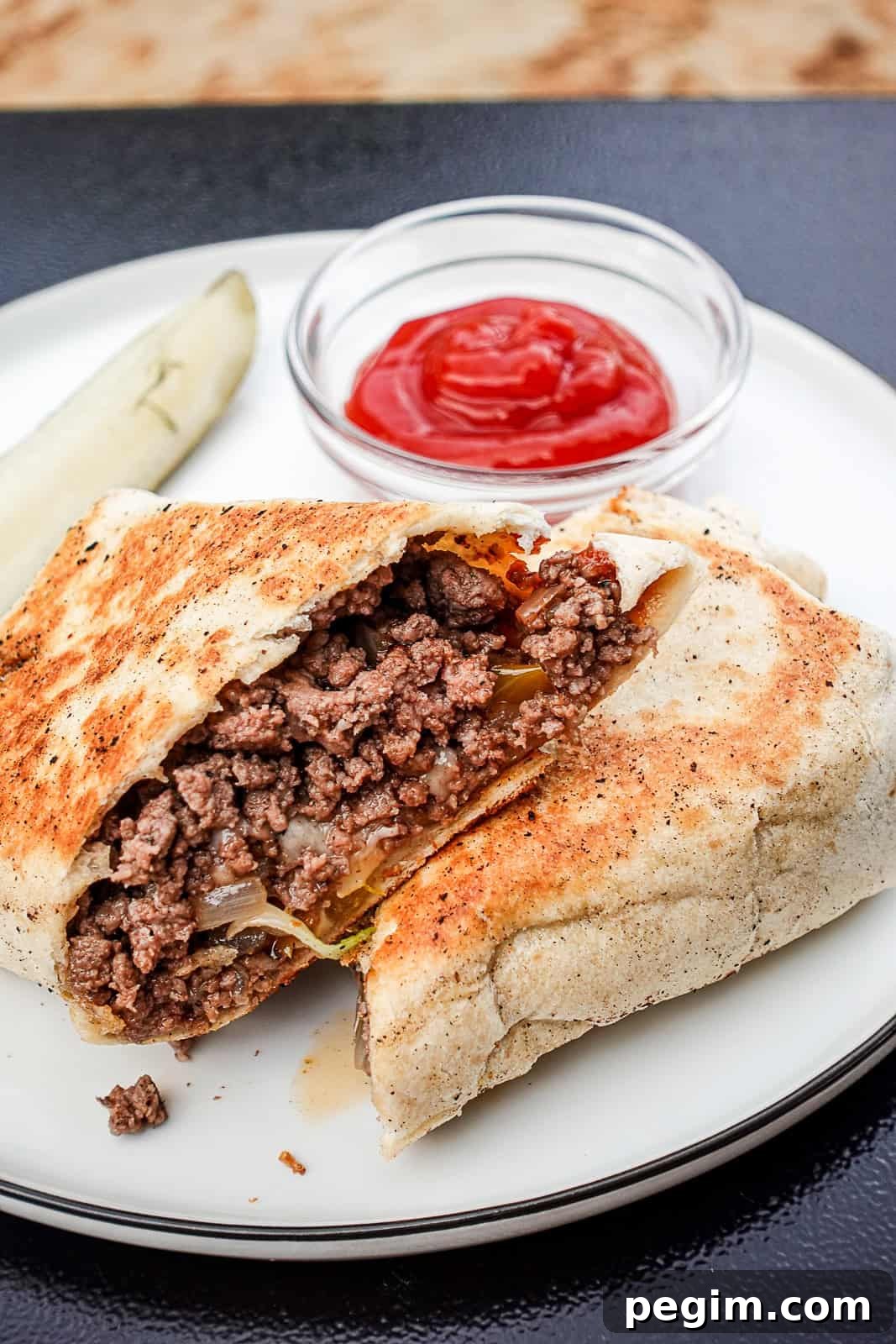 Griddled Burrito Cheeseburger Wrap