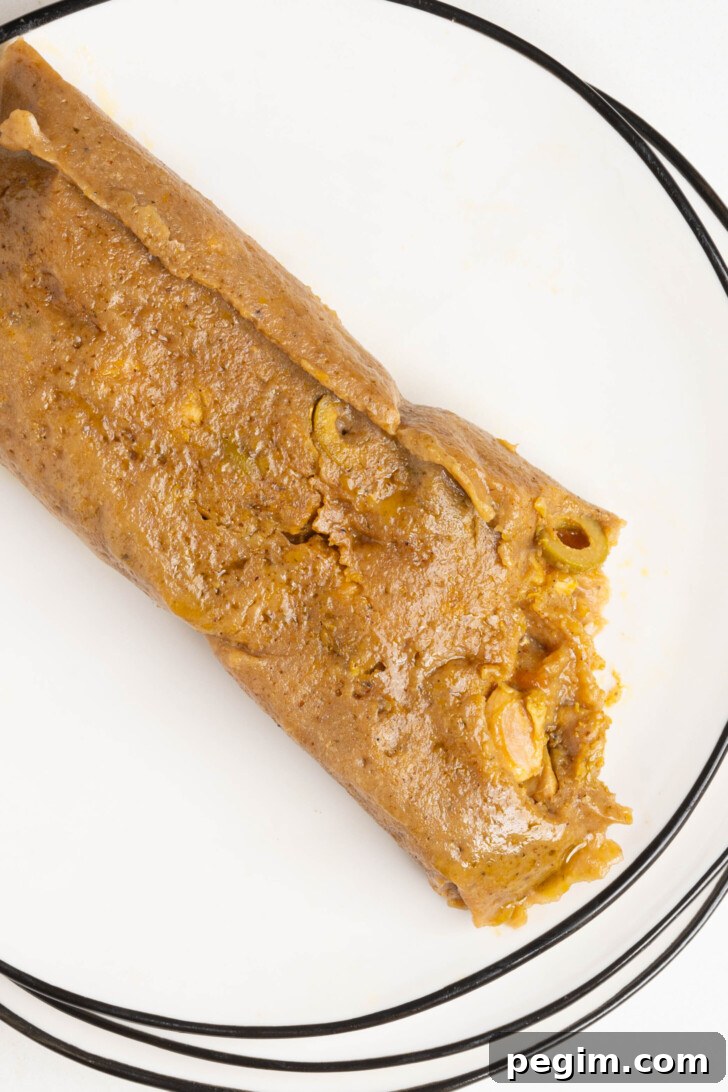 Puerto Rican pasteles on a plate.