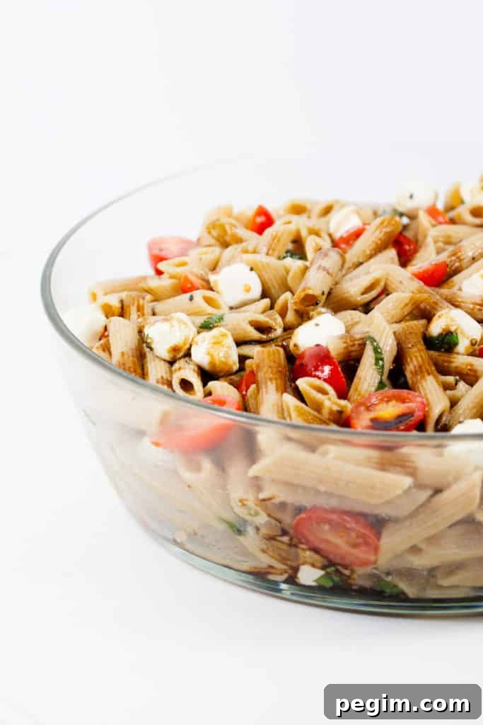 caprese pasta salad