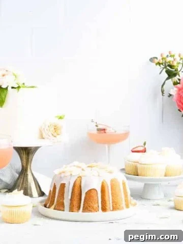 a variety of cakes decorated with flowers.