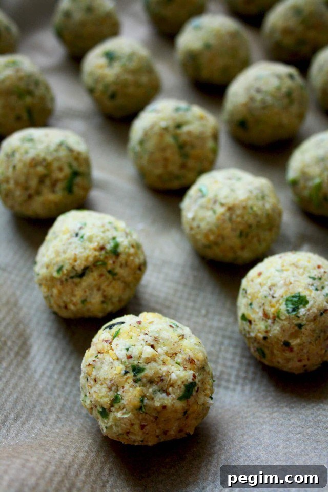 Crispy Baked Falafel with Hazelnuts and Creamy Lemon-Mint Sauce - Full Tray Ready to Go