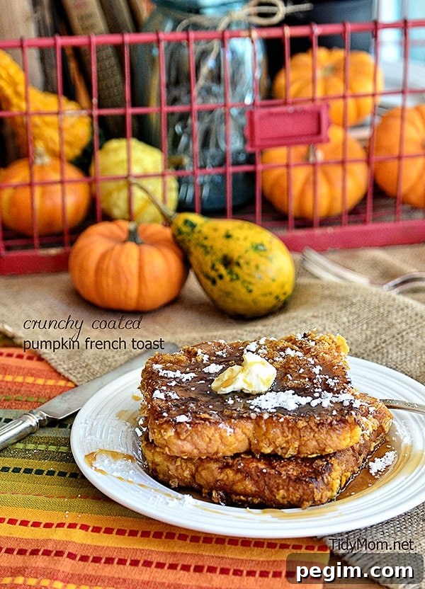 Bacon Fried Crunchy Coated Pumpkin French Toast