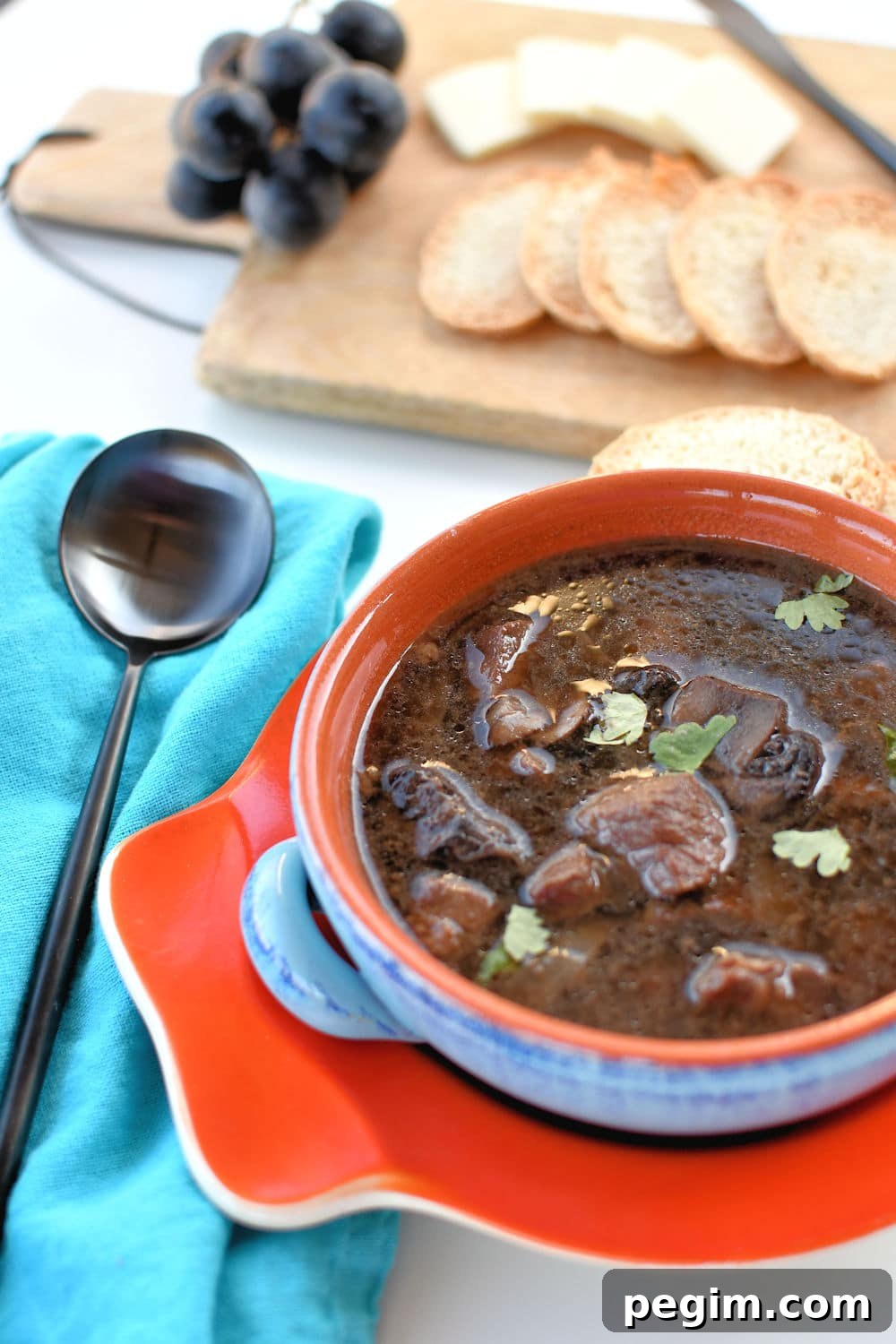24Bite: Steak and Mushrooms Soup Instant Pot Recipe by Christian Guzman