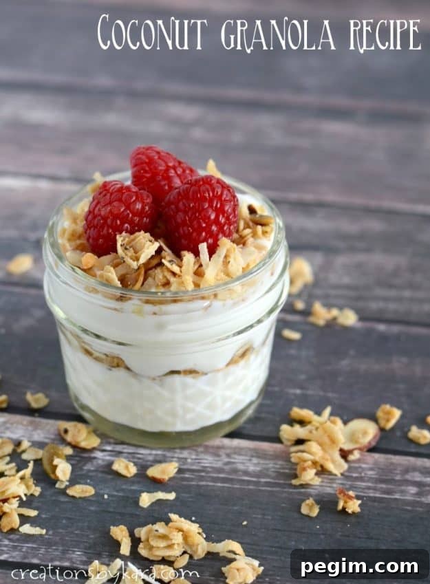 coconut granola yogurt parfait