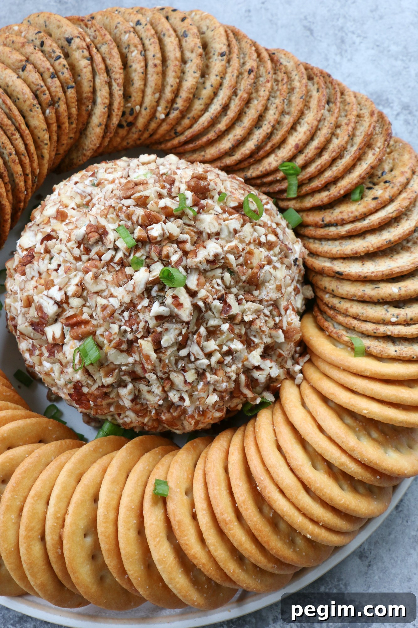 Cheese Ball on Plate