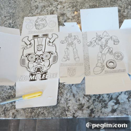 Coloring sheet inside specially marked Little Bites boxes
