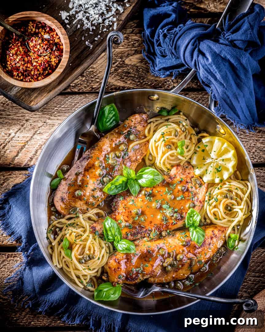 Chicken Piccata with Caper Lemon Butter Sauce