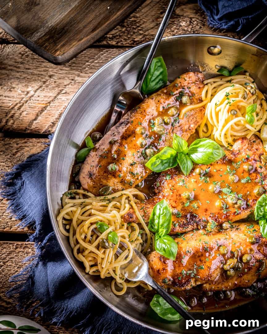 Chicken Piccata with Caper Lemon Butter Sauce