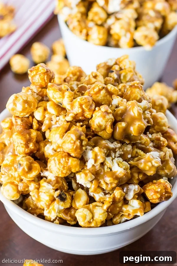 Oven Baked Caramel Corn