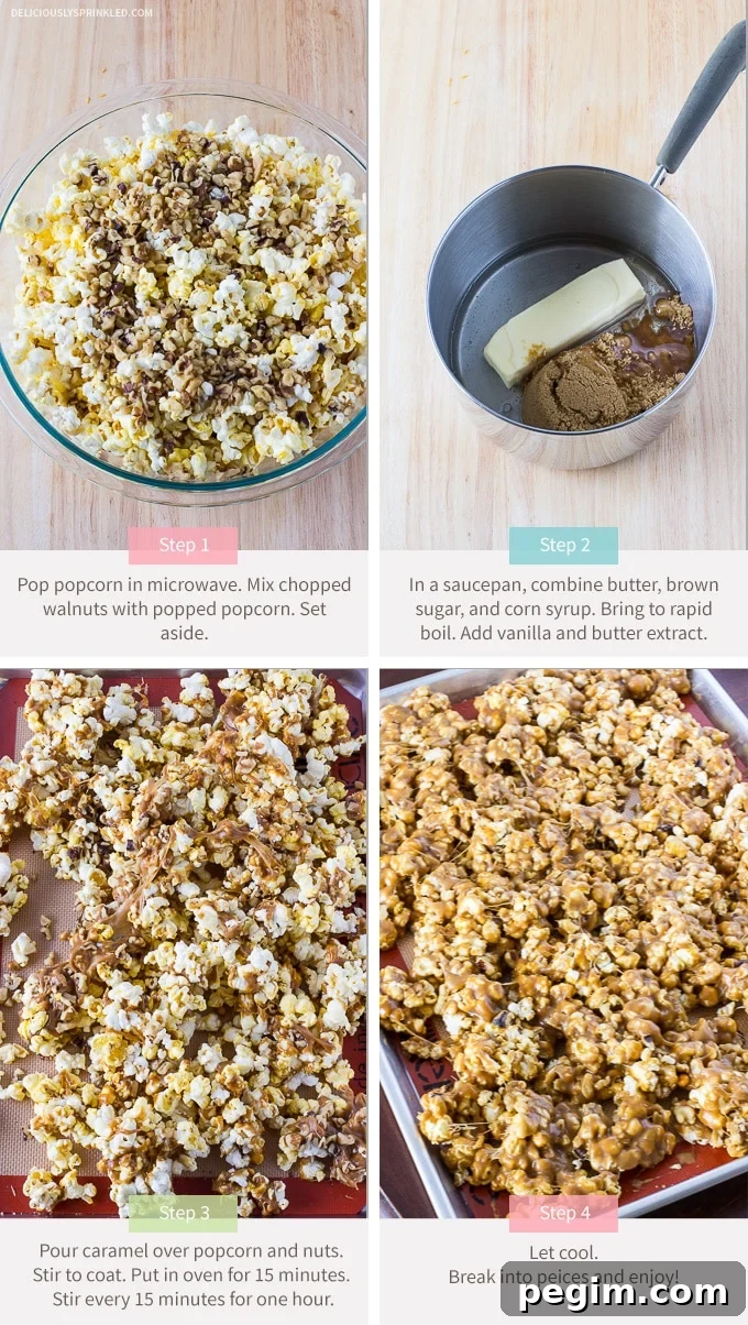 Oven Baked Caramel Corn