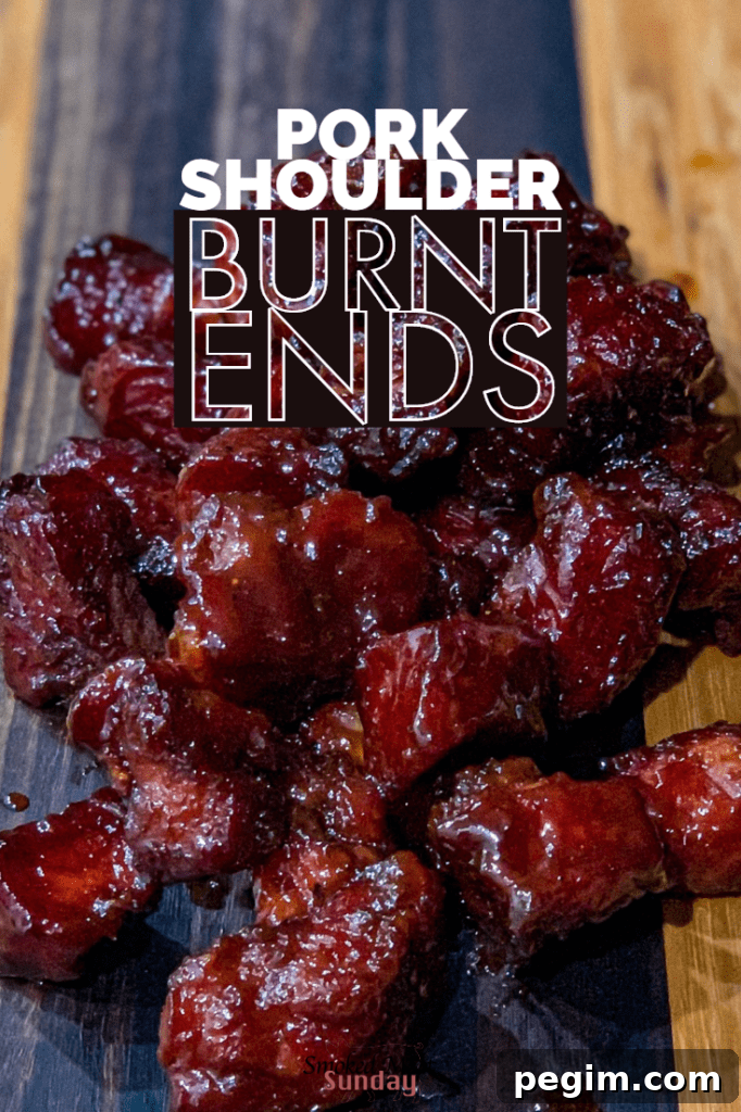 Pork Shoulder Burnt Ends - A unique take on a classic burnt ends recipe. These are leaner than traditional burnt ends.