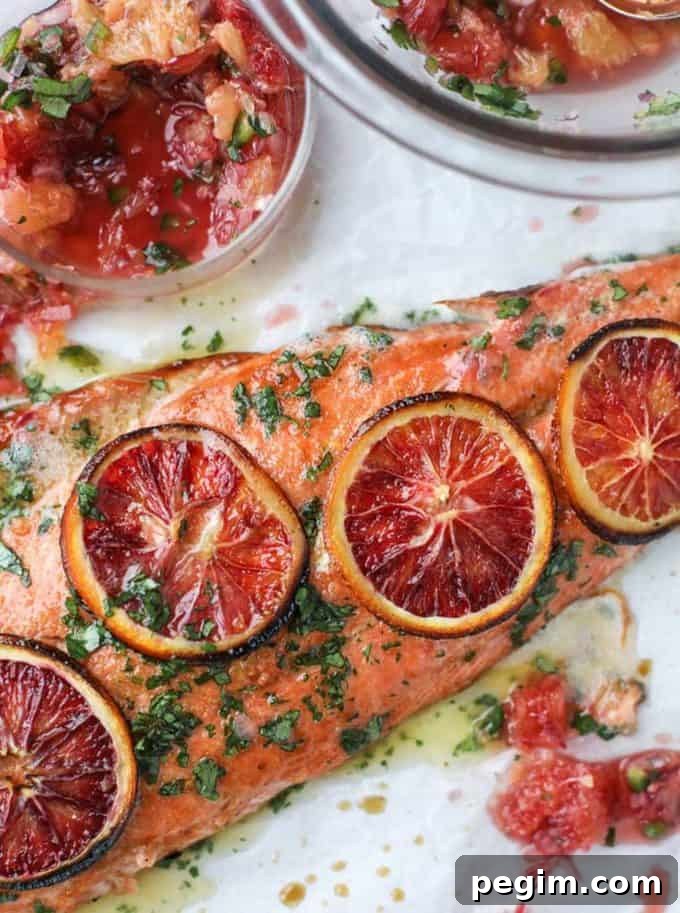winter citrus salmon