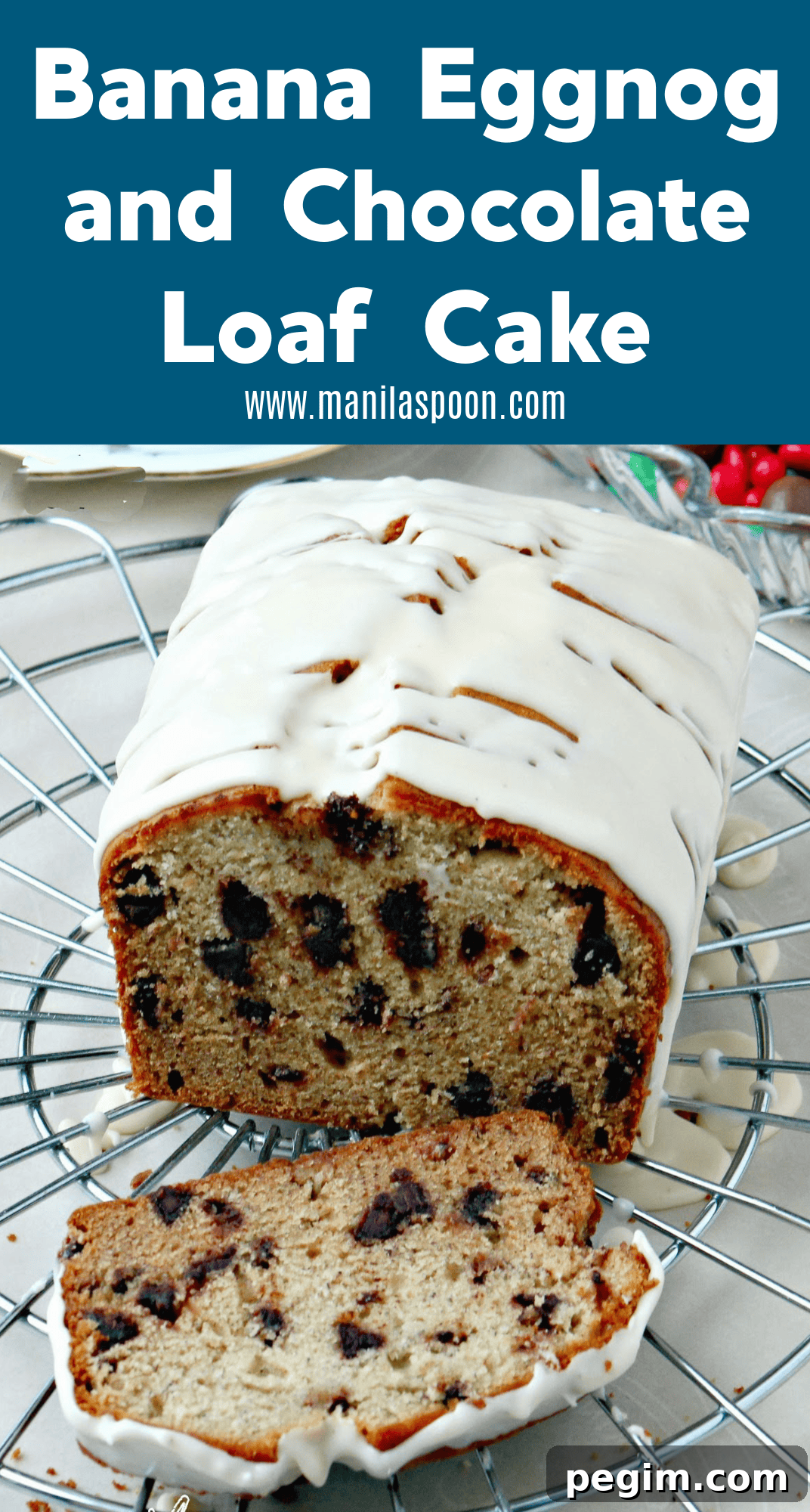 Eggnog Banana Loaf