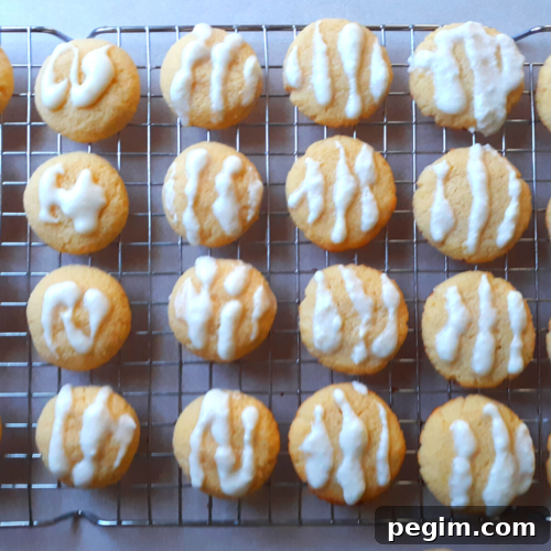 Keto Glazed Lemon Coconut Flour Cookies
