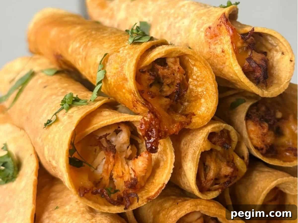 Air Fryer Chicken Taquitos