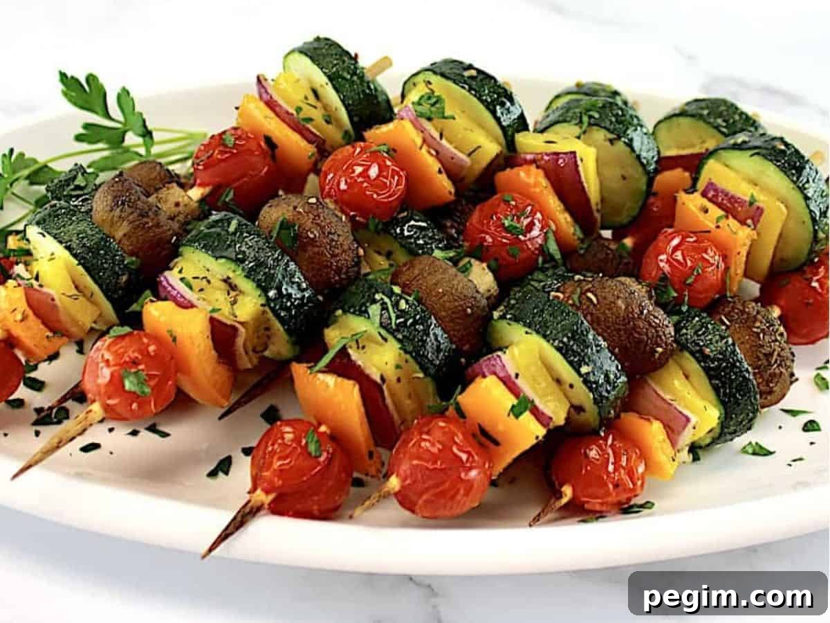 Air Fryer Veggie Kebabs