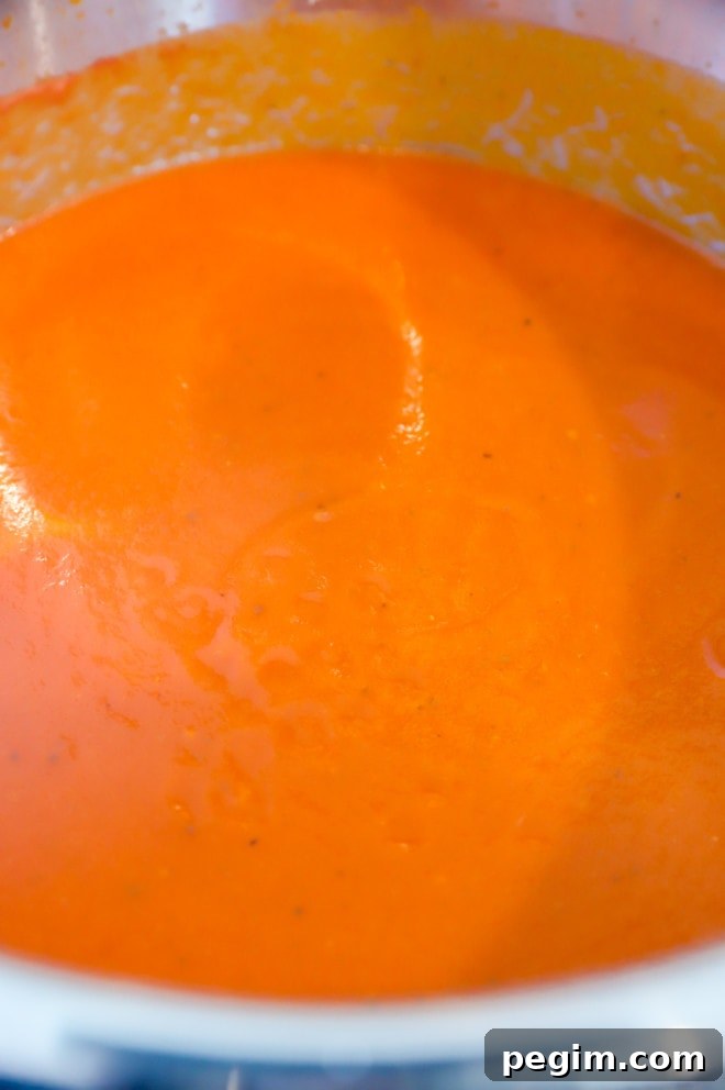 Photo of blended soup in bowl