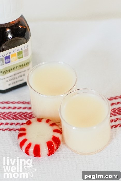 homemade chapstick in containers