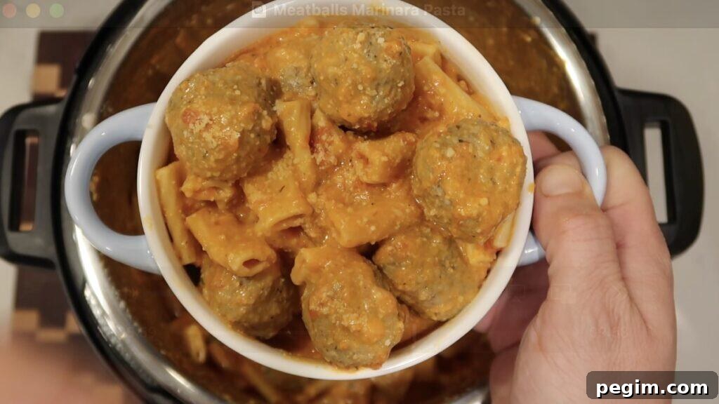 Pasta plated in a bowl