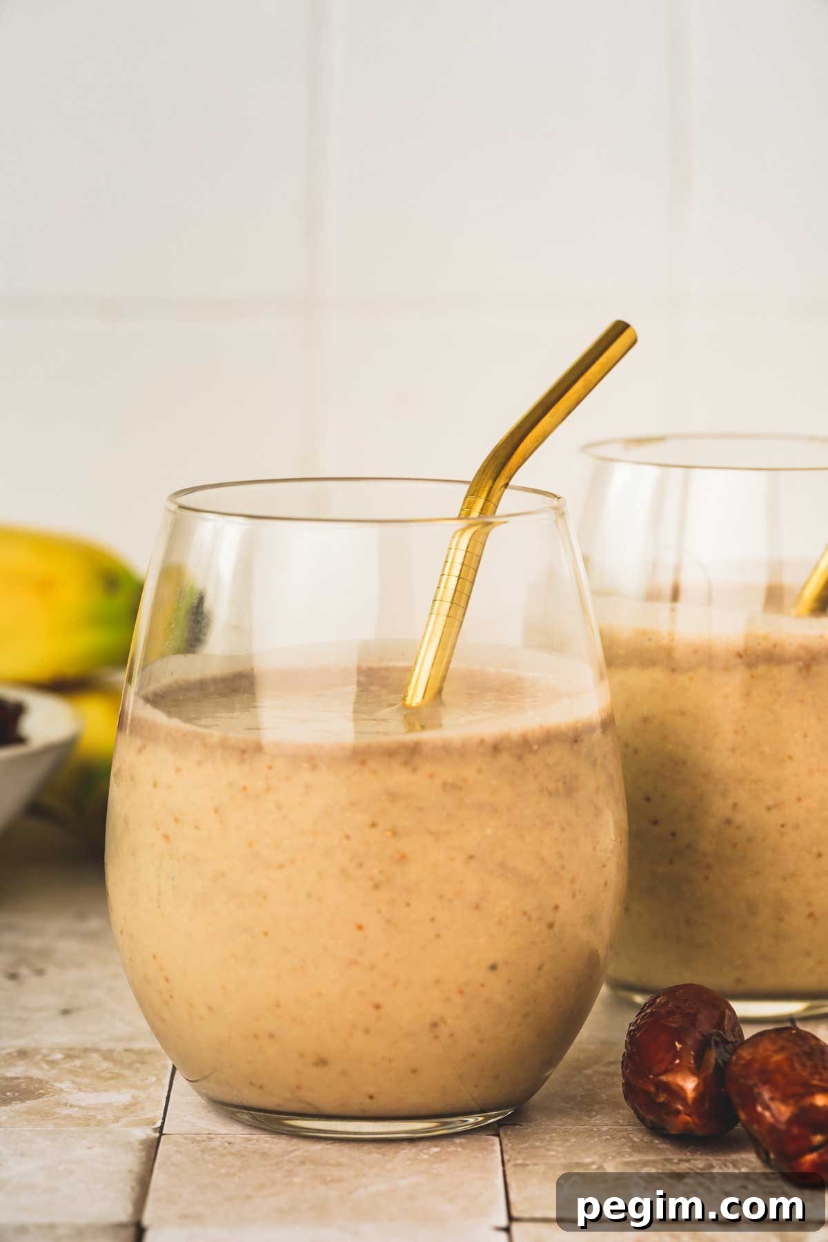 smoothie dattes dans un verre