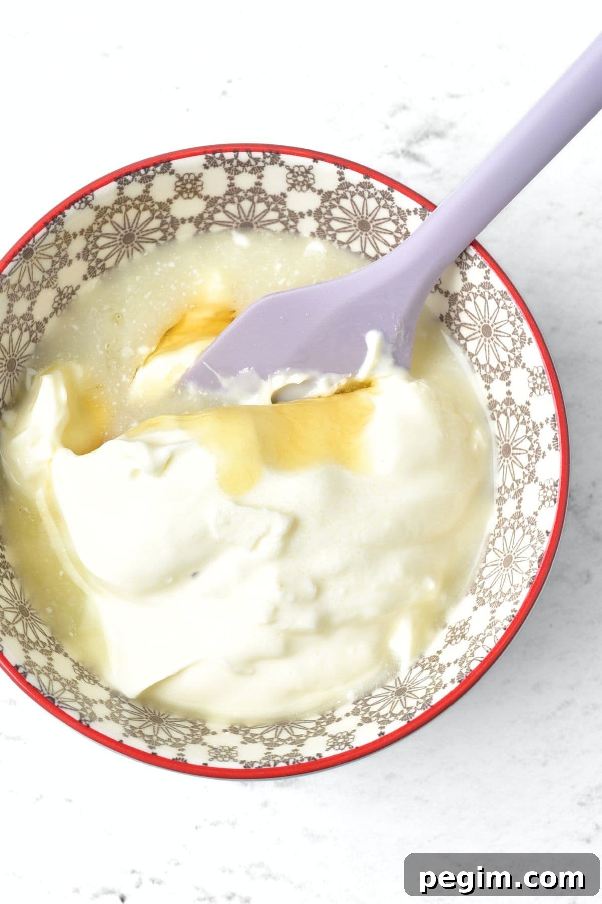 Mayonnaise mixture in bowl
