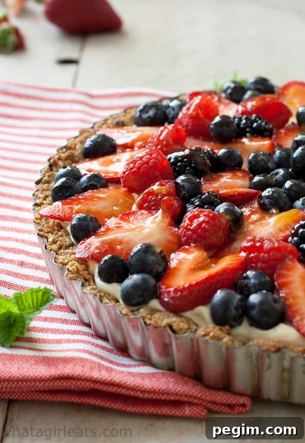 red white blue tart
